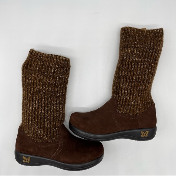 ALEGRIA Juneau Pull on Sweater Knit Boot Size 37 - Picture 3 of 14